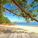 57471276-peaceful-beach-background-with-plank-under-for-rest-